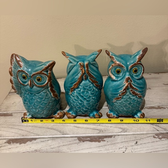 Hear No Evil Speak No Evil See No Evil Owls - Picture 9 of 9